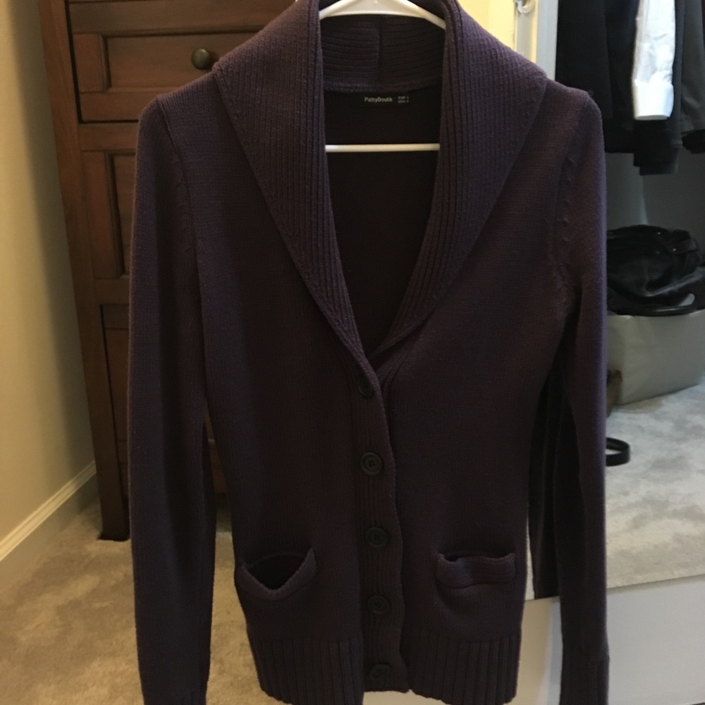 Dark purple sweater, Patty Boutik, size S.